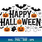 happy halloween pumpkin svg