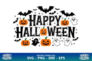 happy halloween pumpkin svg