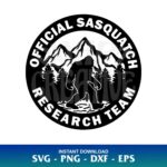 Official Sasquatch Research Team SVG Cricut