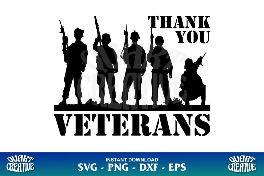 thank you veterans svg cricut