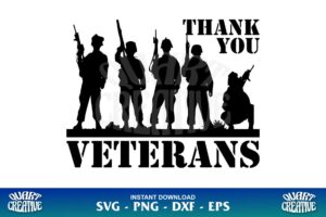 thank you veterans svg cricut