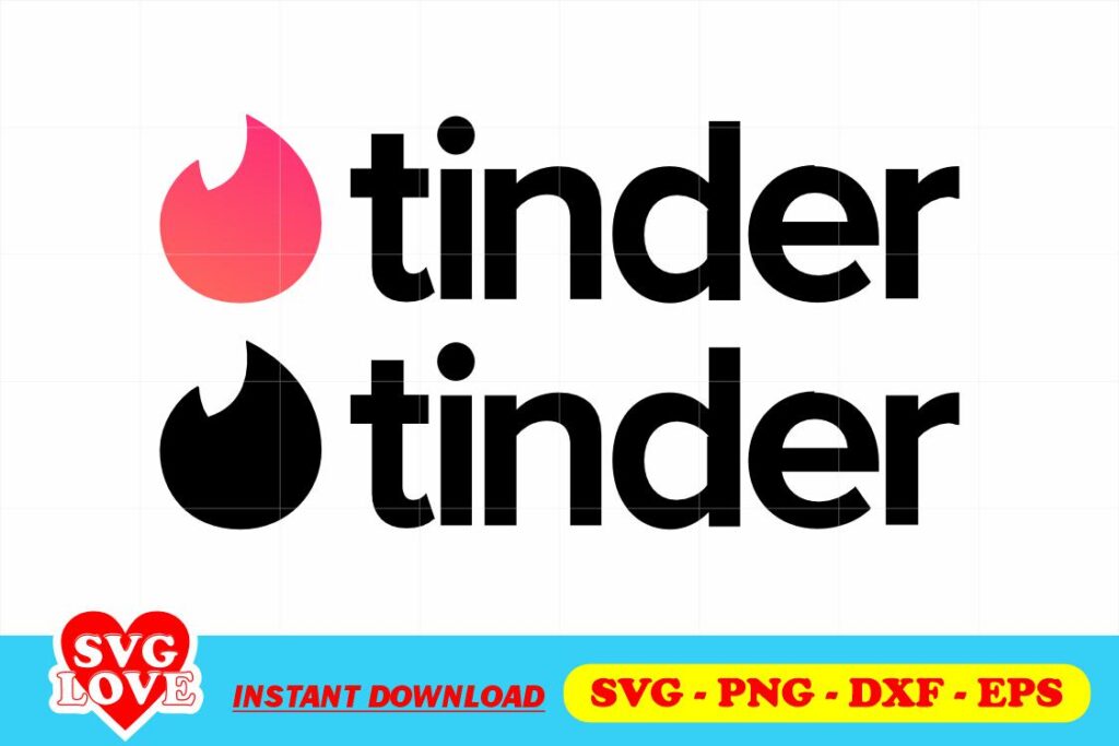 tinder logo svg cut file Tinder Logo SVG Cut File