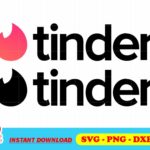 Tinder Logo SVG Cut File