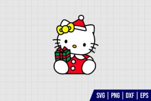 Christmas Hello Kitty SVG