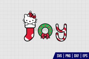 Hello Kitty Christmas Joy SVG