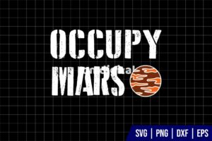 Occupy Mars Spacex SVG