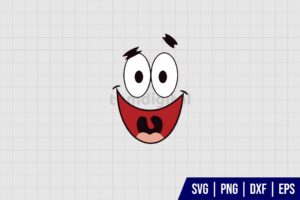 Patrick Star Face SVG