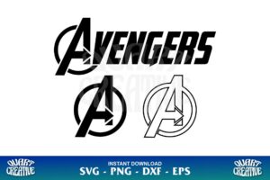 avengers logo svg cut file