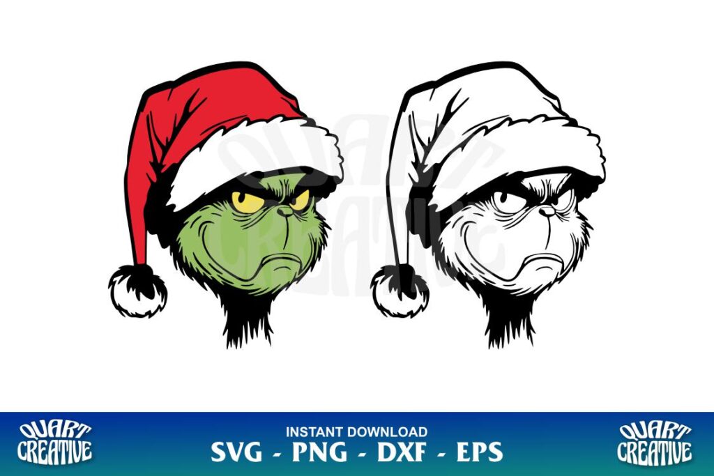 grinch face svg vector Grinch Face SVG Vector