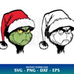 Grinch Face SVG Vector