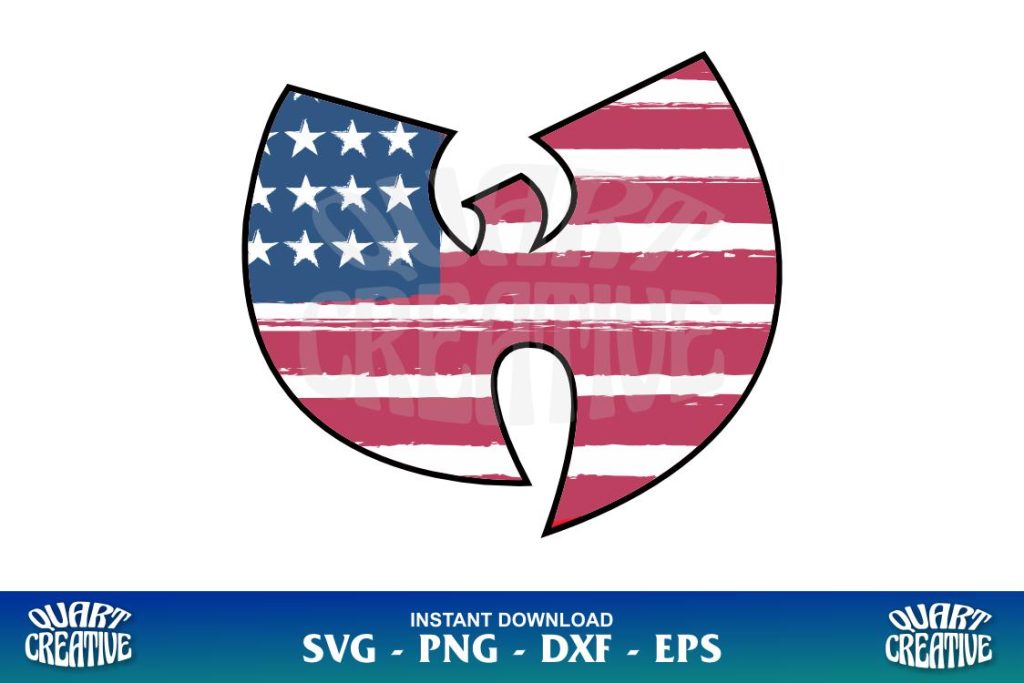 wu tang logo american flag svg Wu Tang Logo American Flag SVG