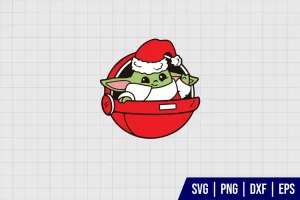 Baby Yoda Christmas SVG