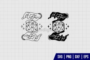 D20 Dungeon Master SVG