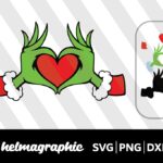 Grinch Heart Hands