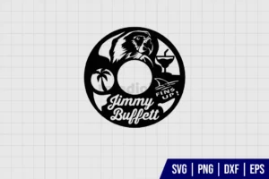 Jimmy Buffett Vinyl Record SVG