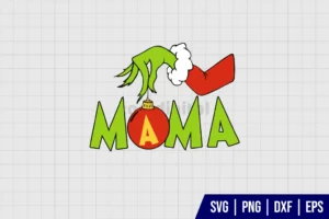 Mama Grinch Hand SVG