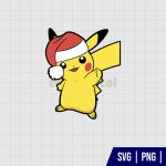 Pikachu Christmas SVG