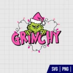 Pink Grinch SVG
