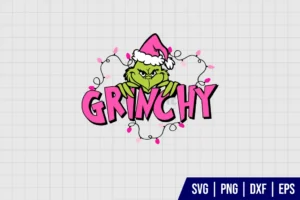 Pink Grinch SVG