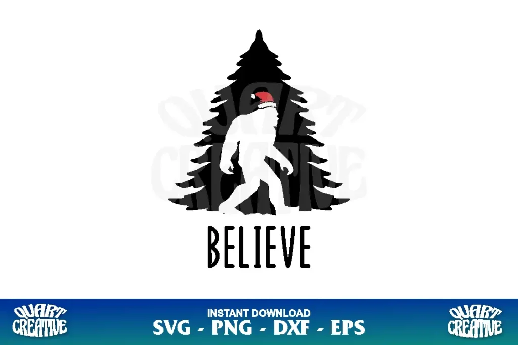 big foot believe christmas svg cricut Big Foot Believe Christmas SVG Cricut