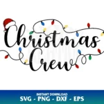 Christmas Crew Santa Hat SVG