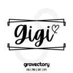 Gigi SVG Free Cut File