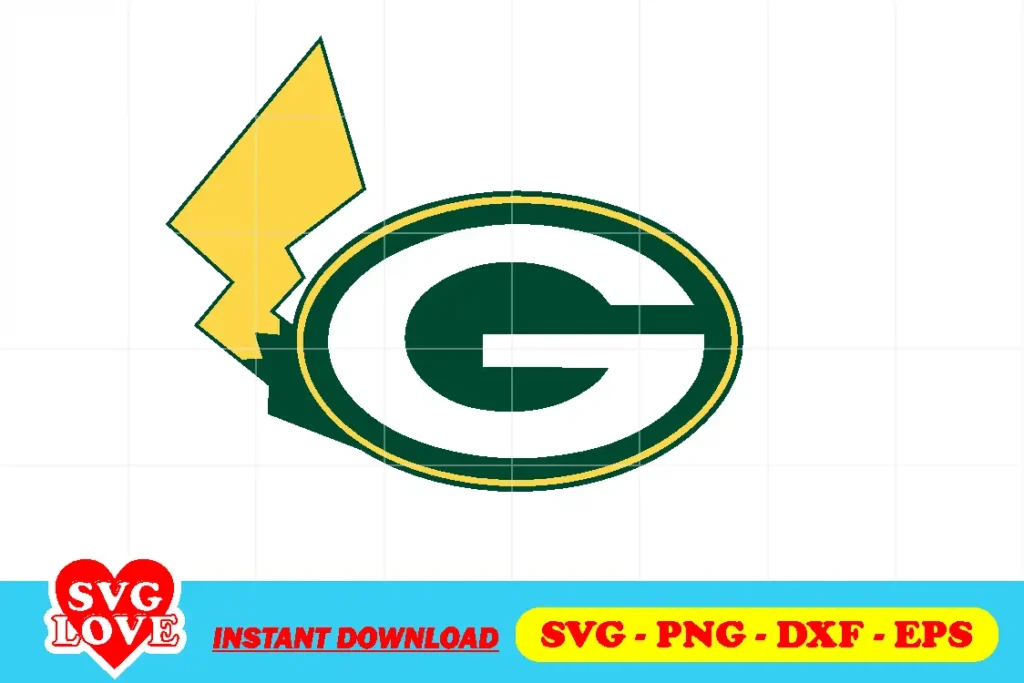 green bay packers pikachu svg