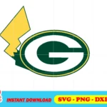 green bay packers pikachu svg