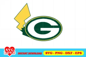 green bay packers pikachu svg