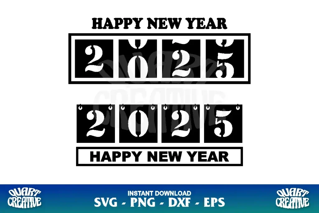 happy new year 2025 svg cricut Happy New Year 2025 SVG Cricut