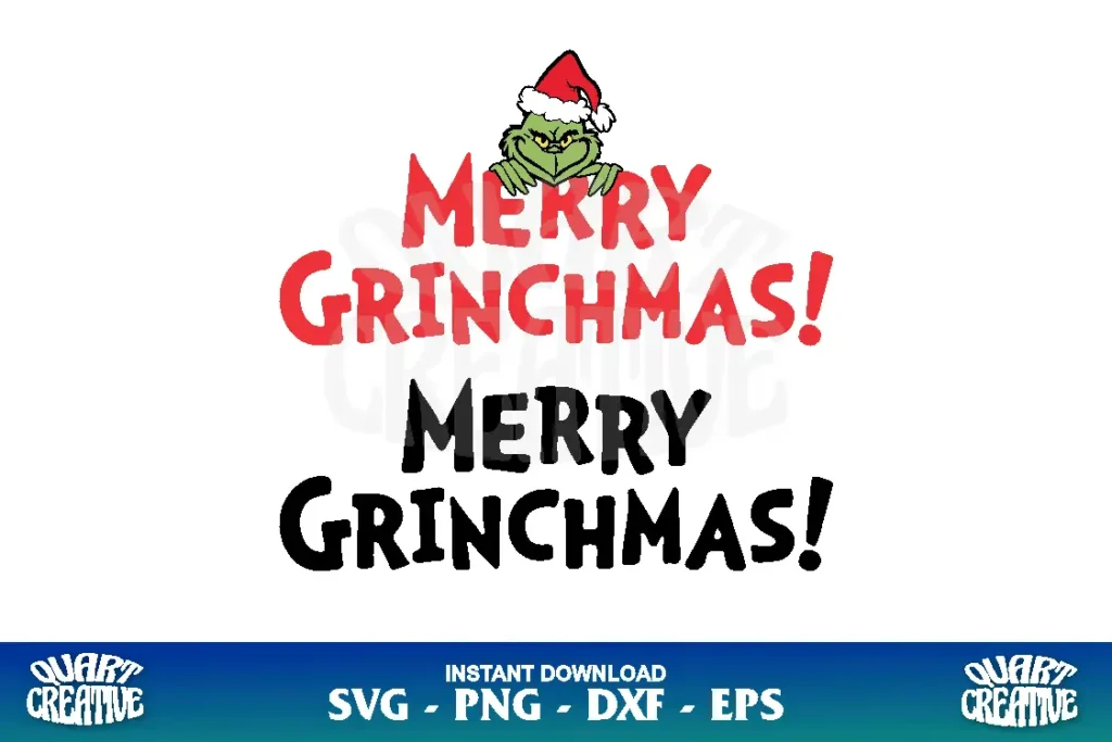 merry grinchmas grinch svg