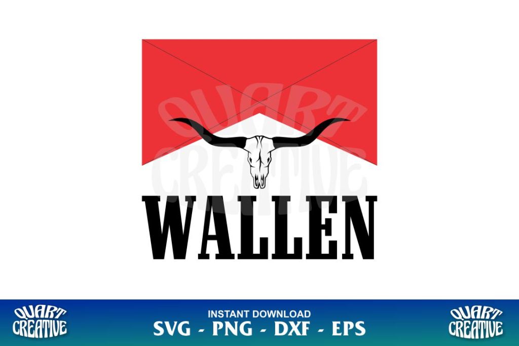 morgan Wallen Bull skull SVG Morgan Wallen Bull Skull SVG