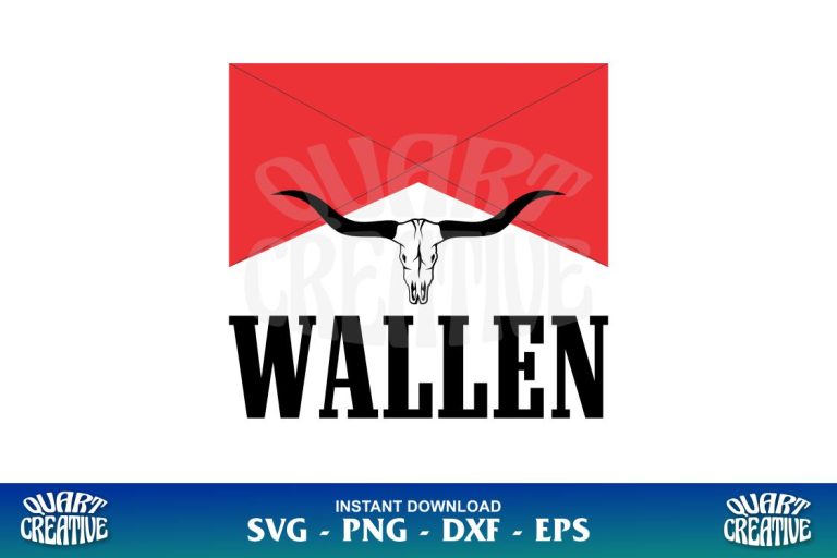 Morgan Wallen Bull Skull Svg Gravectory