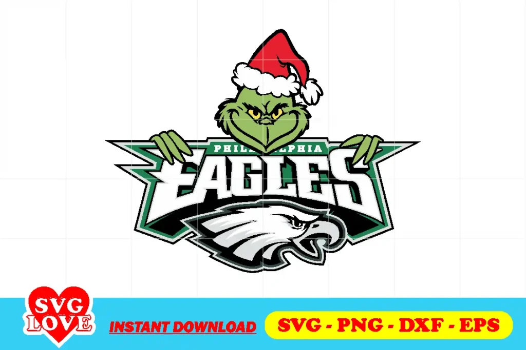 philadelphia eagles grinch svg Philadelphia Eagles Grinch SVG