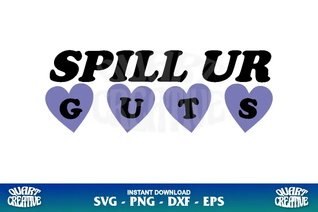 spill ur guts svg olivia rodrigo svg