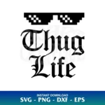 thug life clipart svg