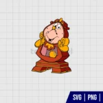 Beauty And The Beast Cogsworth SVG