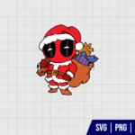 Deadpool Santa SVG