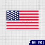 Mickey American Flag SVG