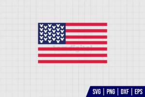 Mickey American Flag SVG