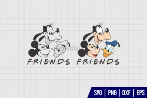 Mickey and Friends SVG