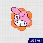 My Melody Flower SVG
