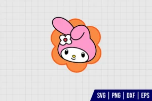 My Melody Flower SVG