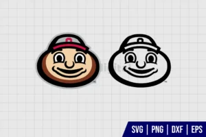 Ohio State Buckeyes Mascot Logo SVG