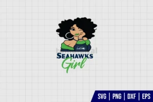 Seattle Seahawks Girl SVG