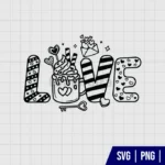 Valentine Love Coffee SVG