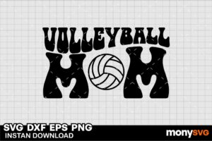 Volleyball mom SVG Gravectory