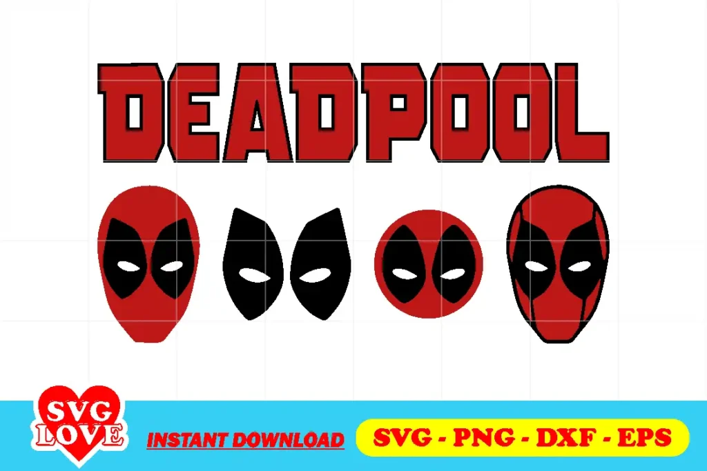 deadpool mask svg bundle