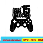 Level 15 Unlocked Birthday SVG