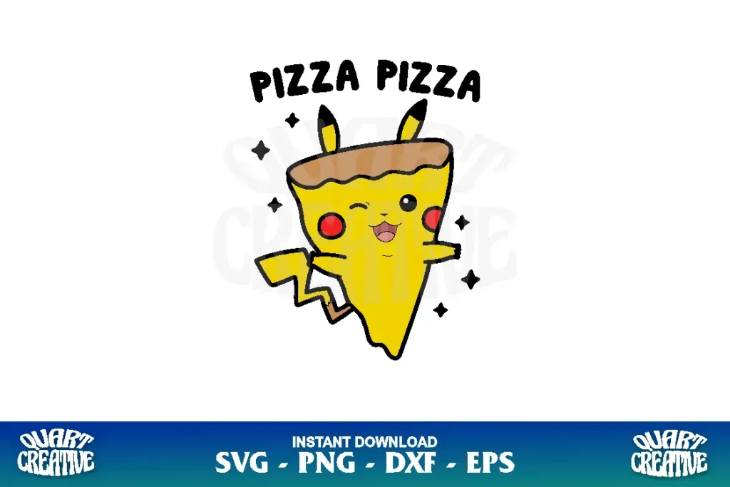 pizza pizza pikachu svg